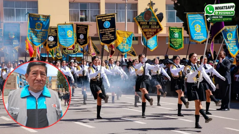 82 instituciones educativas participarán en desfile escolar del 21 de octubre en la plaza de armas de Juliaca