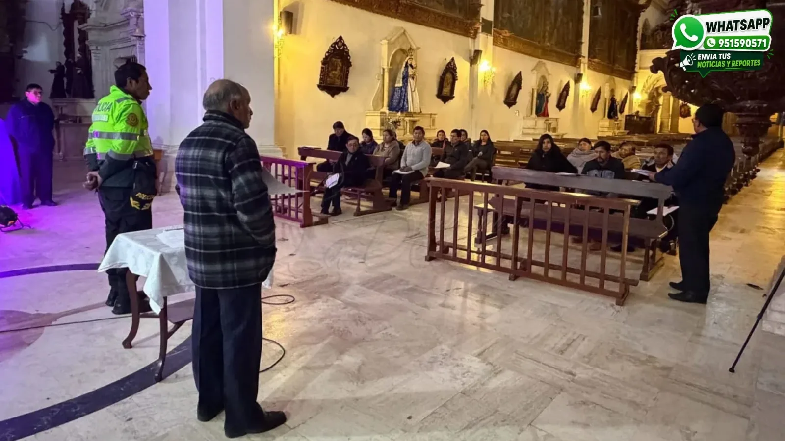 Lampa coordina medidas de seguridad y organización para la Festividad de la Inmaculada Concepción 2026