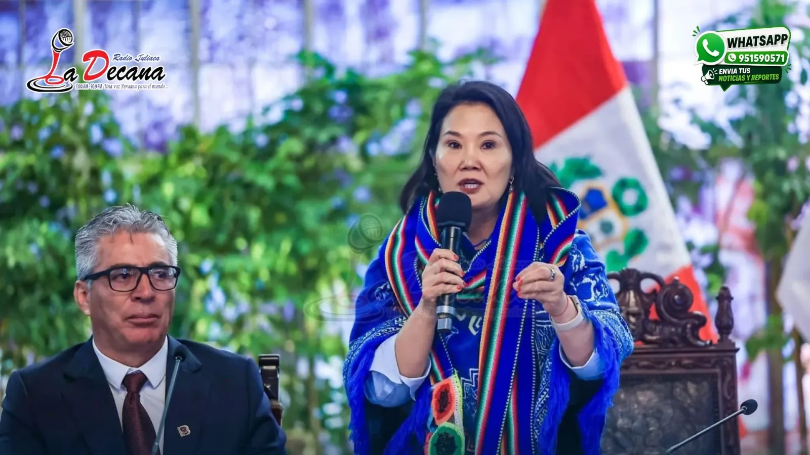 Mancha y Soncco llegan a Palacio con dirigentes de Juliaca para reunirse con Keiko Fujimori
