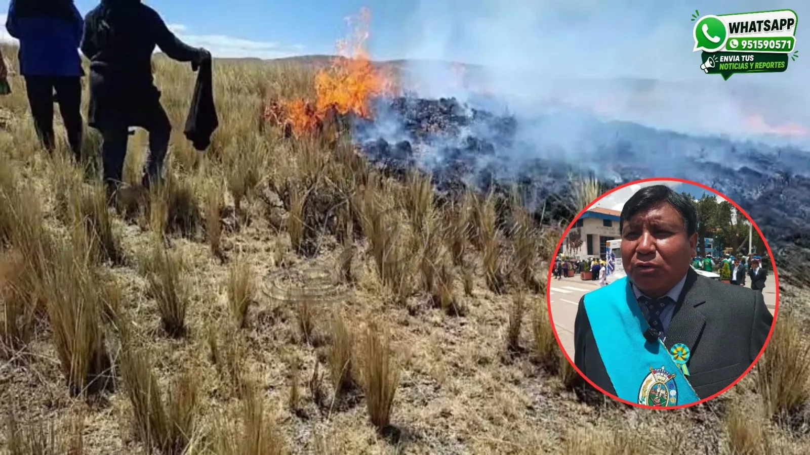 Incendios forestales afectaron cerca de 40 hectáreas de pastizales en el distrito de Cabana