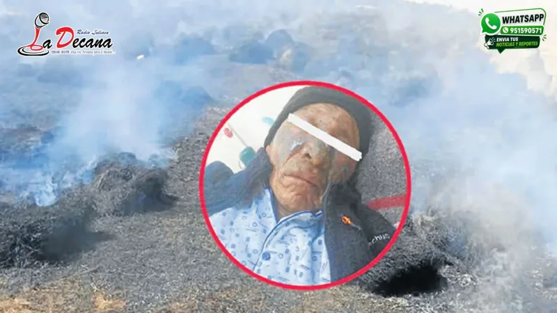 Comunero de Macarí sufre graves quemaduras al intentar salvar a sus animales de un incendio forestal