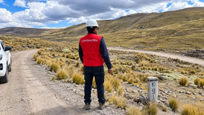 Contraloría General de la República inspeccionó la carretera  Checca–Mazocruz
