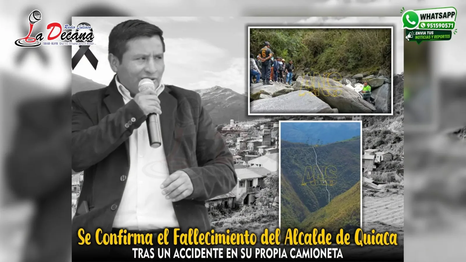 Alcalde de Quiaca, Ricardo Quispe Calizaya, fallece tras accidente vehicular en un barranco
