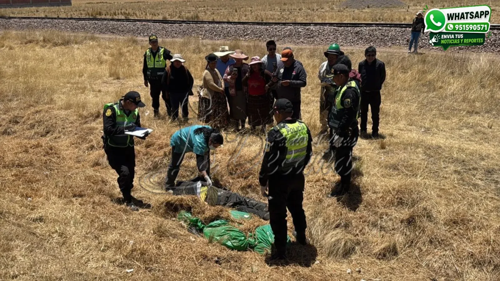 Hallan a varón sin vida en canaleta de la vía Juliaca–Azángaro investigan presunto atropello y fuga