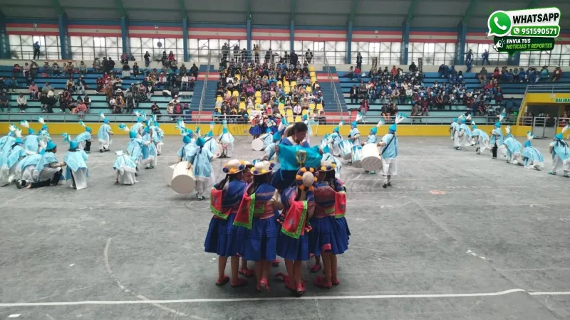 Escolares de Juliaca destacan en el III Concurso Regional de Sikuris por el centenario de San Román