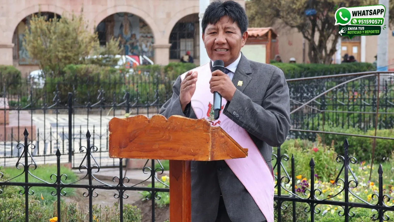 Heraclides Ojeda Huarilloclla alcalde de Lampa