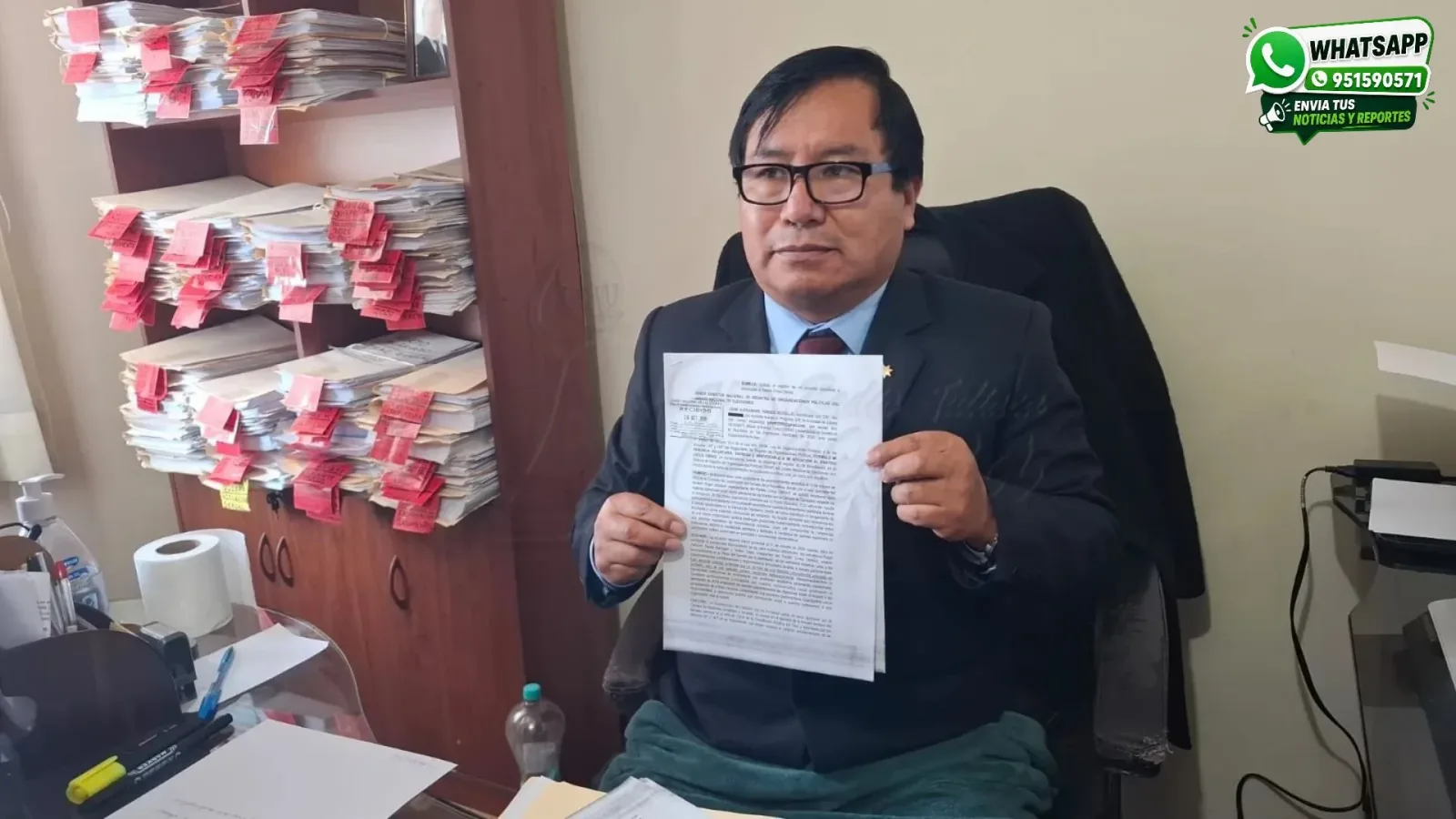 Ex candidato a senador por la región Puno del partido político Cívico Obras, John Torres Rosselló