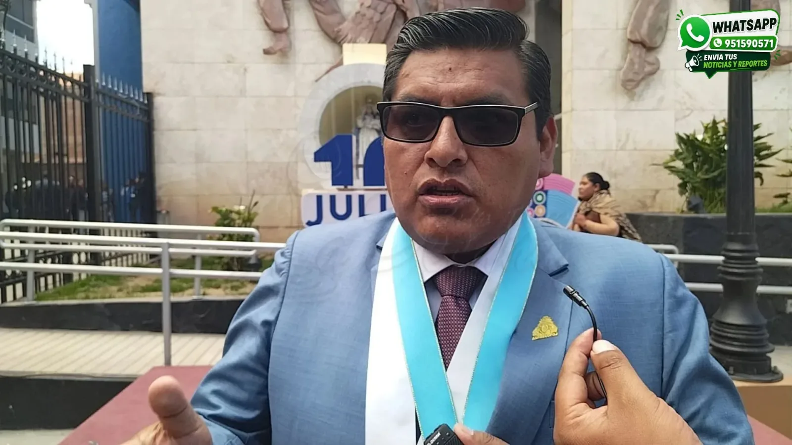 Freddy Walter Coarita Coarita, presidente de la Asociación de Conjuntos Folclóricos de la provincia de San Román