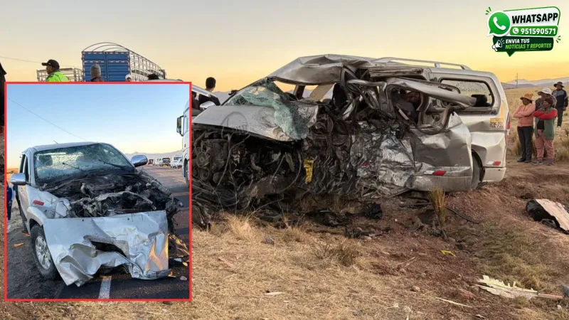 Cinco fallecidos y tres heridos dejo accidente entre camioneta y un Hyundai H-1 en la vía Juliaca–Azángaro