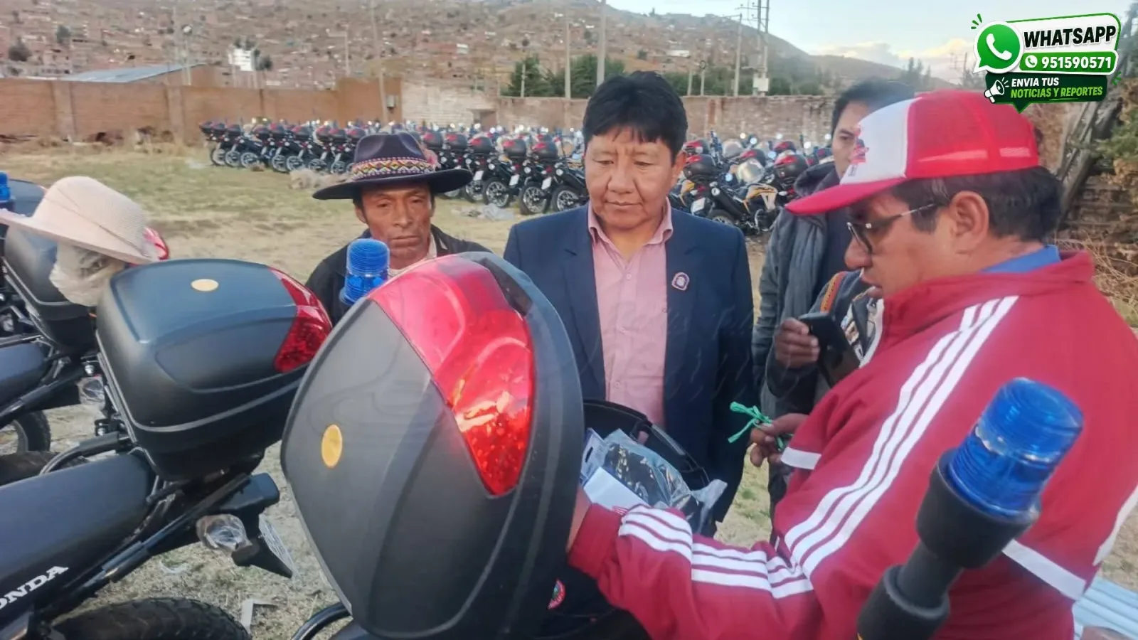 Lampa recibe una camioneta y 17 motocicletas para fortalecer la seguridad ciudadana