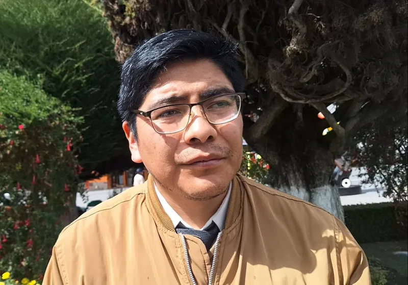 El comisionado de la Defensoría del Pueblo en Puno, Jaime Calapuja Gómez