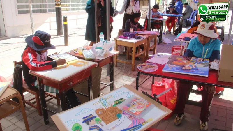 Más de 70 estudiantes participaron en el III Concurso Regional de Pintura por el centenario de San Román